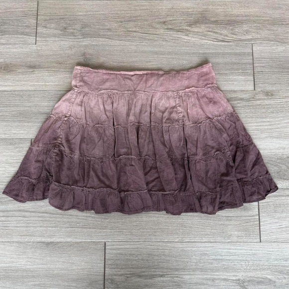 Vintage Raviya Ombré Ruffled Skirt - Picture 3 of 3